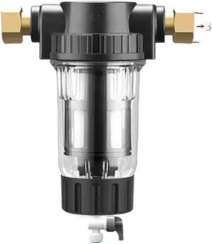 Water Purification Filter Pre Filter Whole House Spin Down Sediment Water Filter Central Prefilter Purifier Backwash Stainless Steel Mesh