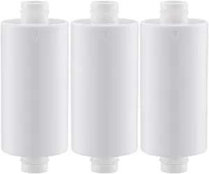 Water Purification Filter Shower Water Filter Household Soft Water Purifier Chlorine Heavy Metal Reduction Dechlorination Improves Skin Condition(3PCS Replacements)