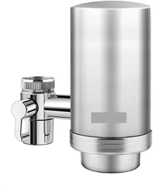 Water Purification Filter Stainless Steel Kitchen Tap Filter Water Purifier Faucet Composite Activated Carbon Household Drinking Filtration Home(WHT-F201)
