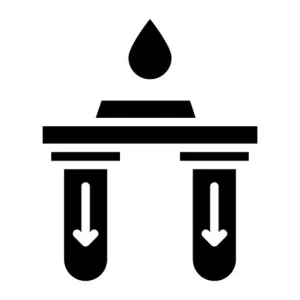 Water Purification Glyph Icon
