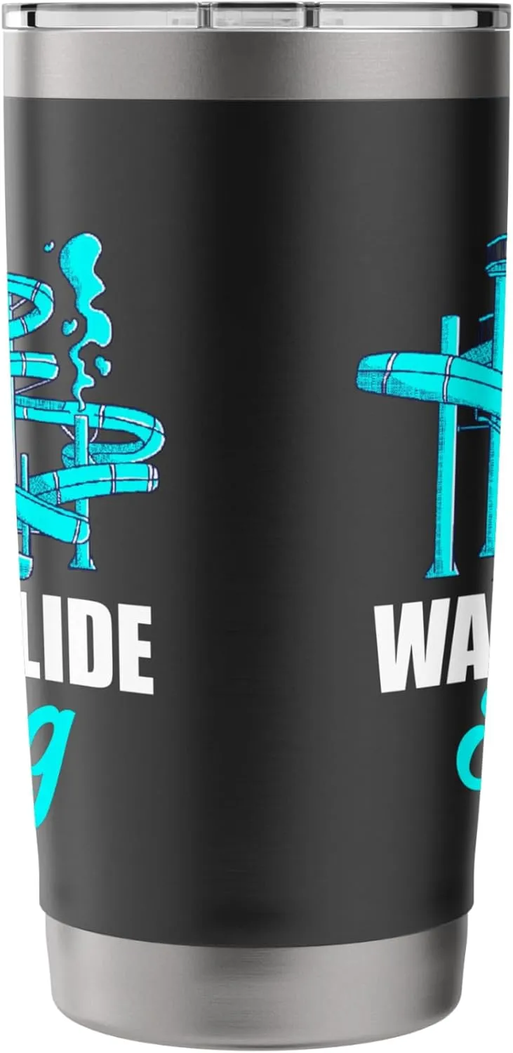 Water Slide King Aqua Park Amusement Lover Waterslides Stainless Steel Insulated Tumbler