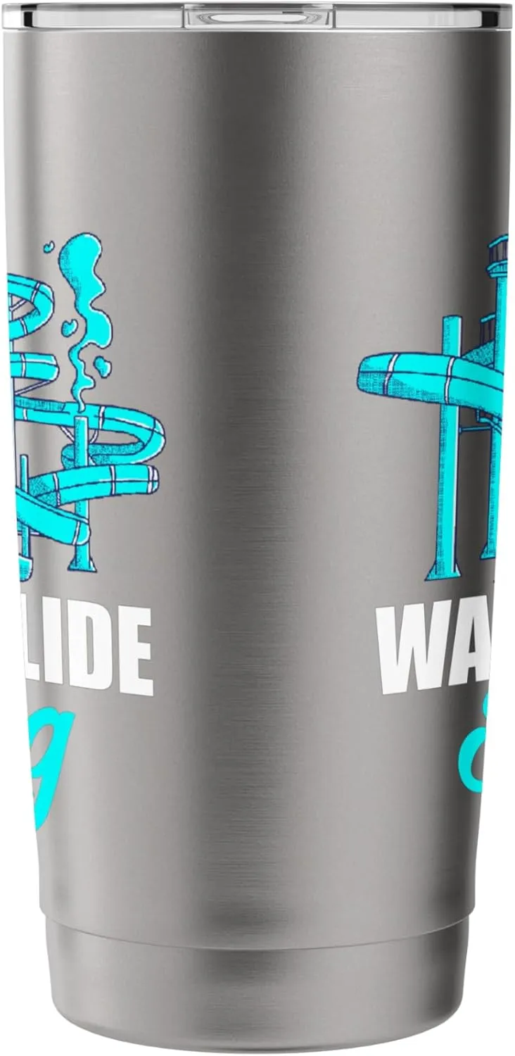 Water Slide King Aqua Park Amusement Lover Waterslides Stainless Steel Insulated Tumbler