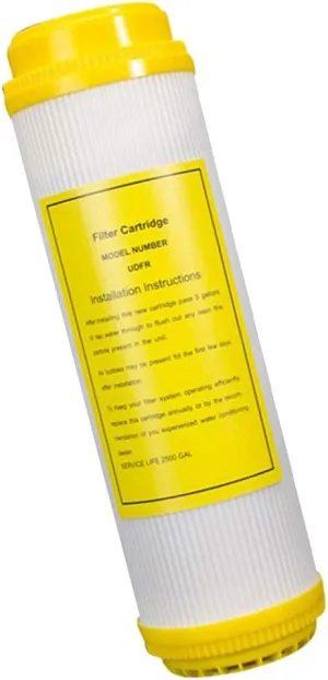 Water Softening Resin Filter 10 inch s Hardness to Scale Build-up|Purification Filter for Reverse Osmosis&Quick Connect System|Regenerateable & Long Lasting|26x7x7cm Size