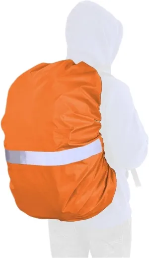 Waterproof Backpack Rain Cover 2pcs Waterproof Backpack Rain Cover Reflective with Strap Rucksack Cover Cross Buckle Hiking Camping Cycling for Hiking，Camping(Orange S(30-40L))