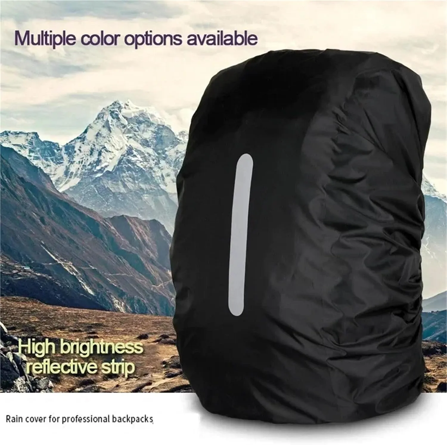Waterproof Backpack Rain Cover Waterproof Backpack Cover Travel Safety Outdoor Backpack Cover Waterproof Rain Cap Cover for Hiking，Camping(Deep Green,XL(60-70L))