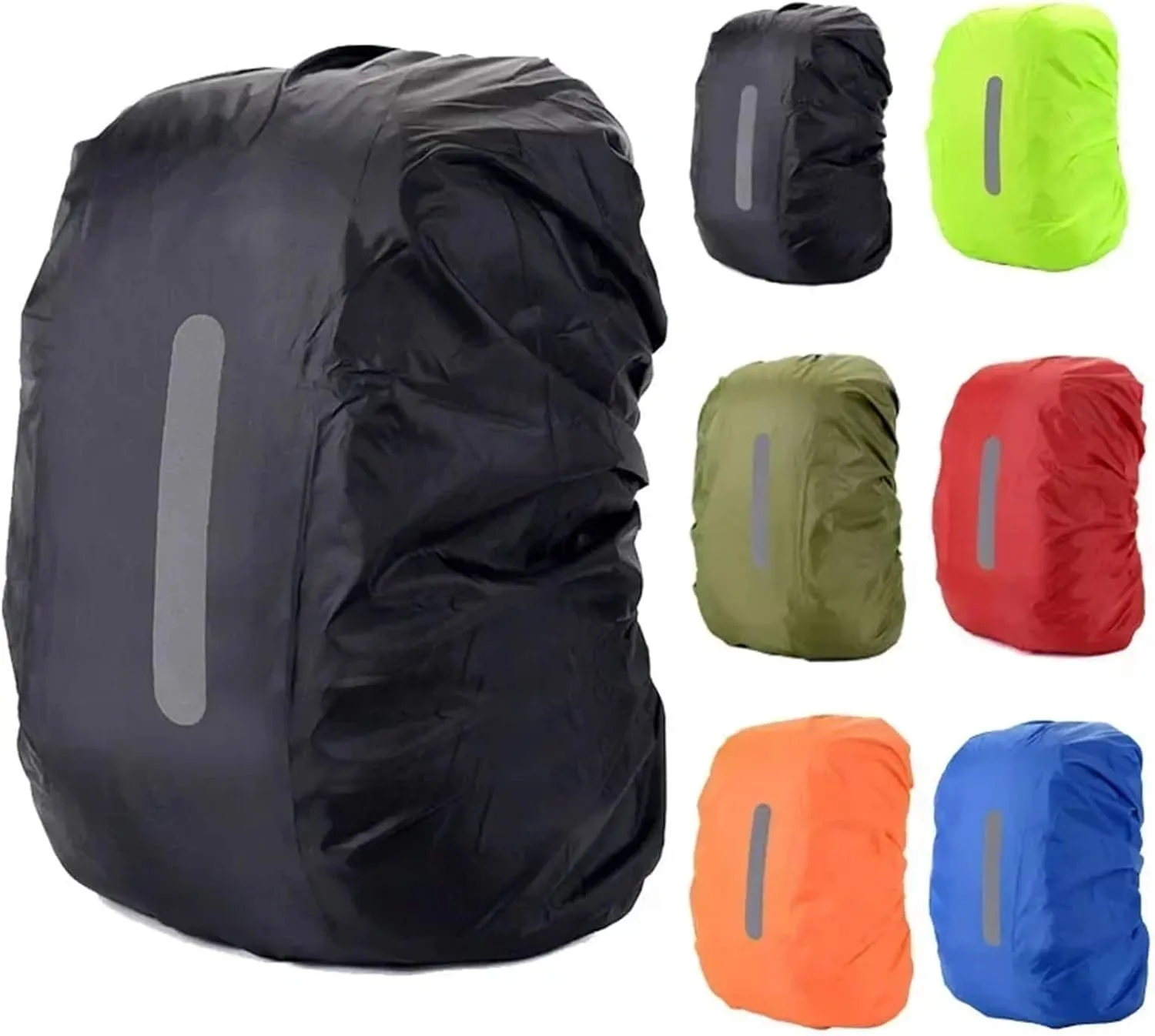 Waterproof Backpack Rain Cover Waterproof Backpack Cover Travel Safety Outdoor Backpack Cover Waterproof Rain Cap Cover for Hiking，Camping(Deep Green,XL(60-70L))