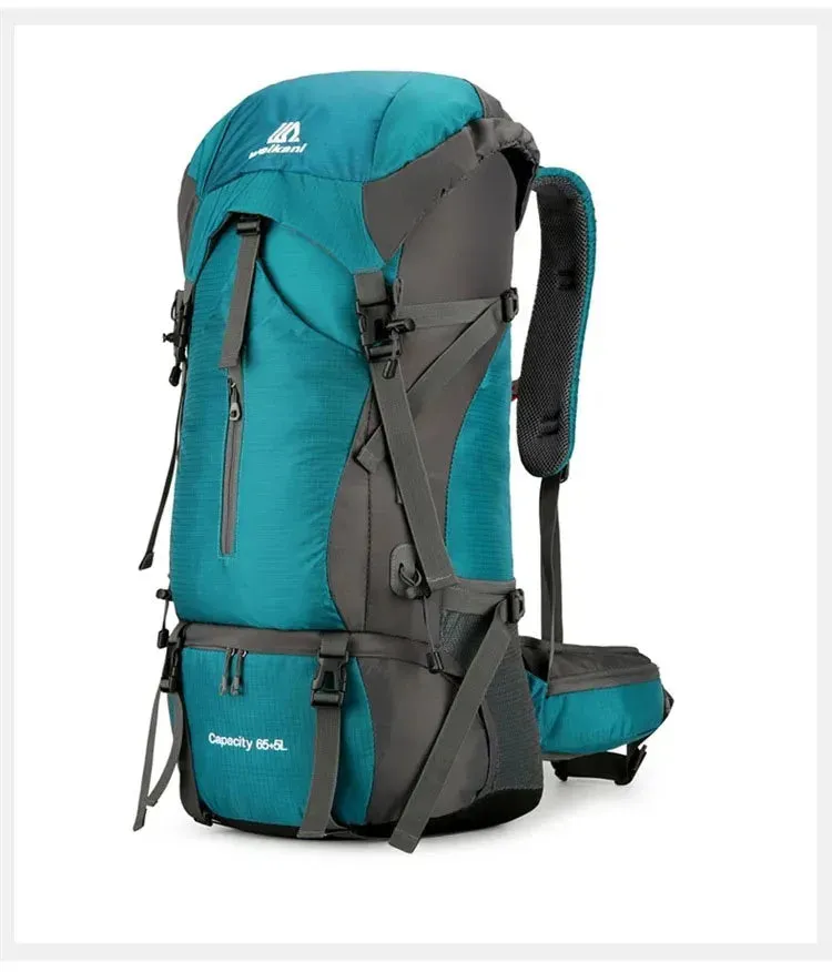 Waterproof Nylon Bag Camping Travel Backpack With Rain Cover Outdoor Hiking Mountaineering Men Shoulder Climbing Traveling Bags