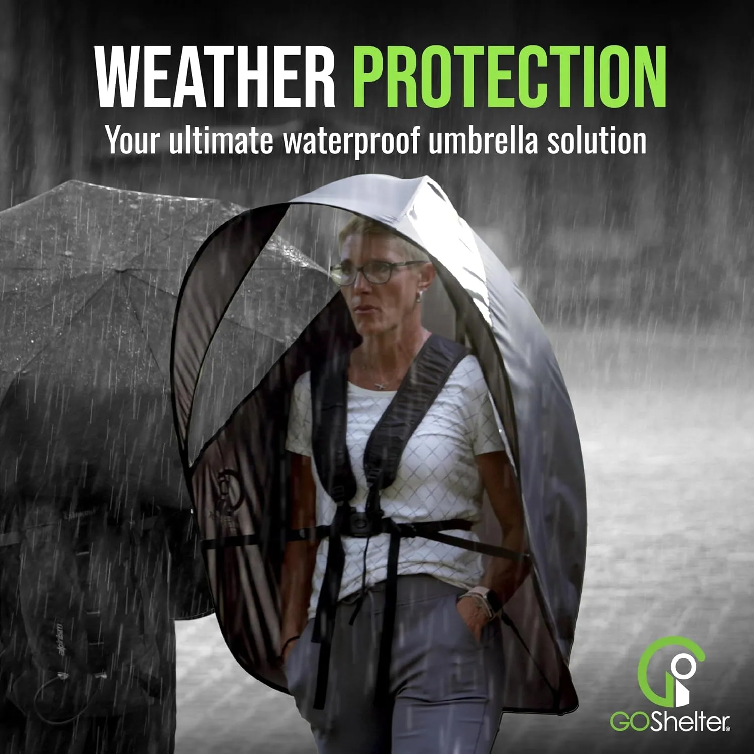 Wearable Umbrella Hands Free Umbrella for Adults, Umbrella Backpack Wearable Shade Backpack Canopy, Wearable Canopy - Made in USA