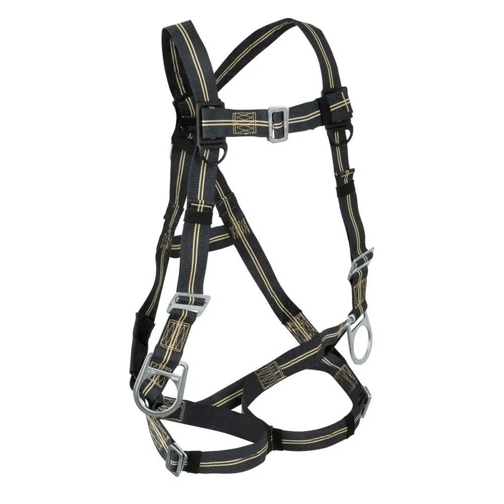 Welding Full Body Harness: Dorsal D-ring, Side Positioning D-rings, Aramid Web, Mating Buckle Chest & Legs