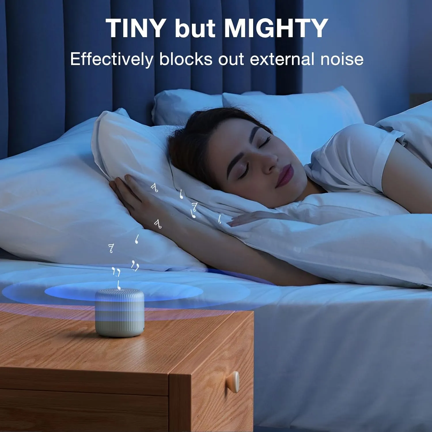 White Noise Machine Baby Portable Sound Machine,LEICEX Travel Sound Machine,15 Non-Looping Sound Timer and Memory Play, Mini White Noise Machine for Sleeping Office Travel （Slate）