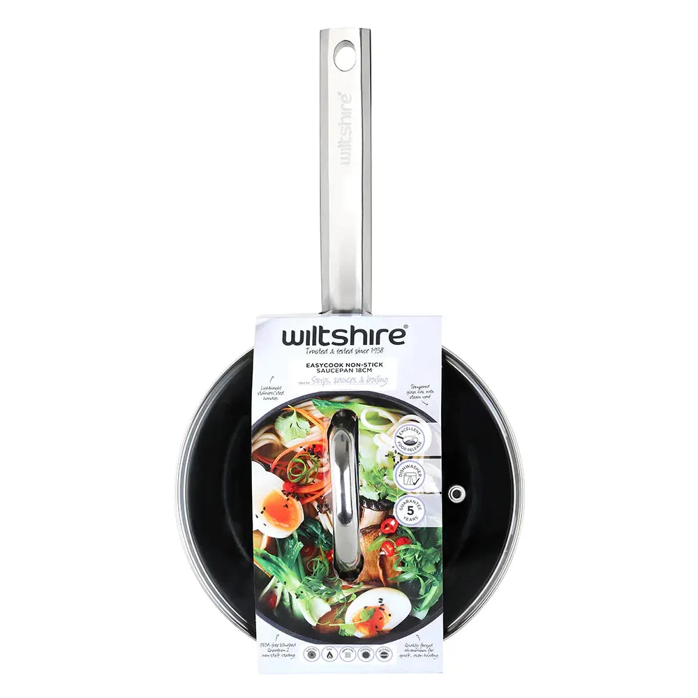 Wiltshire Easycook Blue Non-stick Saucepan 18cm