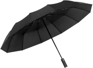 Windproof Travel Umbrella - Automatic, Strong Steel Shaft, Folding and Portable - Backpack, Car, Purse Umbrellas for Rain