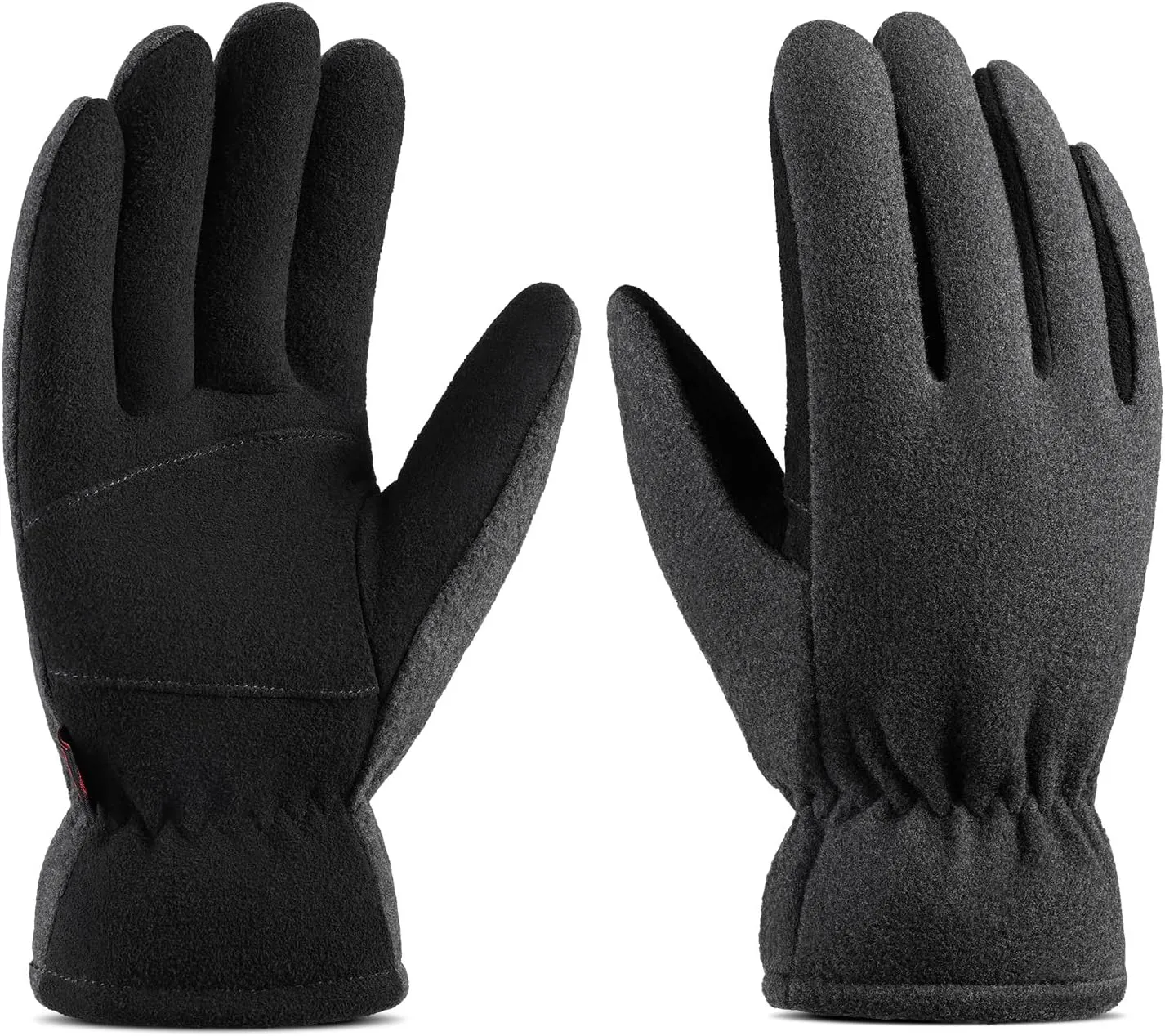 Winter Gloves for Men Women: -20°F Thermal Warm Deerskin Polar Fleece Cotton Glove