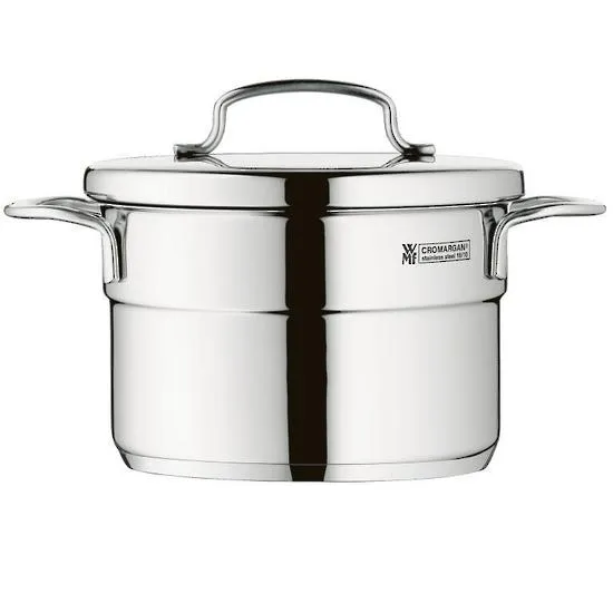 Wmf High Stainless Steel Casserole With Lid - 14cm/1.3L