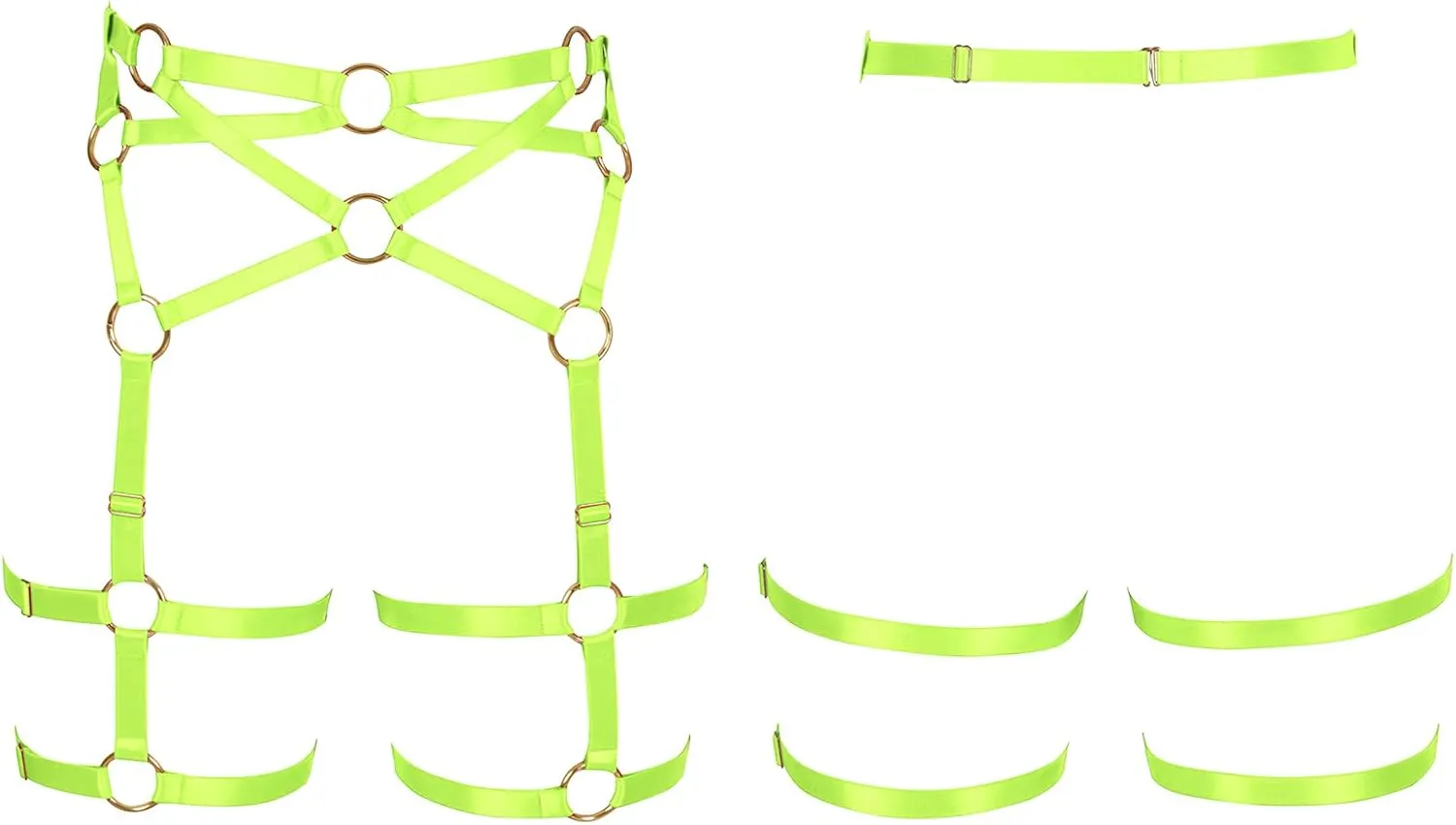 Woman Body Harness Garter Belt Punk Gothic Leg Harness Cage Dance Underwear Accessories