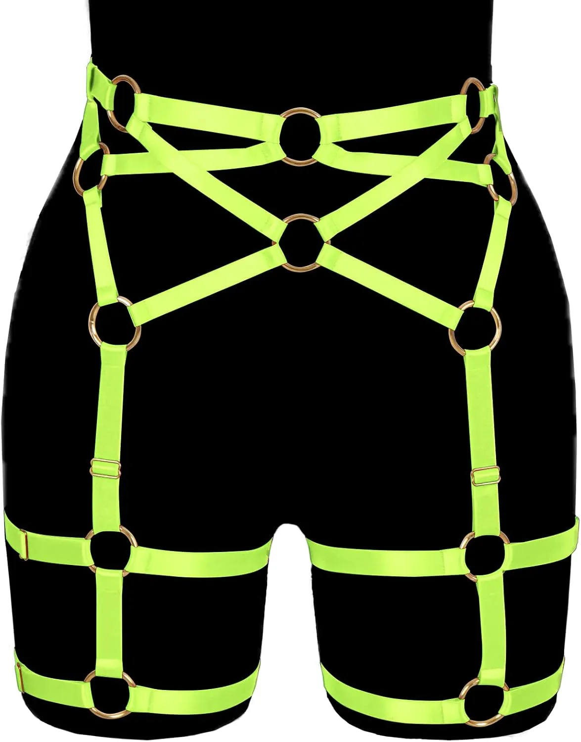 Woman Body Harness Garter Belt Punk Gothic Leg Harness Cage Dance Underwear Accessories