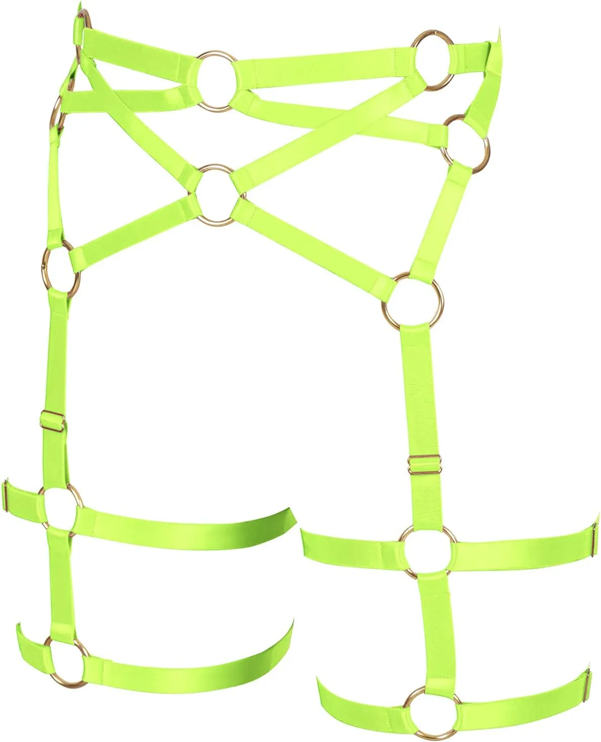 Woman Body Harness Garter Belt Punk Gothic Leg Harness Cage Dance Underwear Accessories