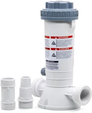 WWD POOL CL200 In-Line Pool Automatic Chlorine Feeder Compatible with Hayward CL200 Chlorinator, 4.2 lb Chemical Capacity, Professional Chemical Feeder Easy Installation for Inground Above Ground Pool