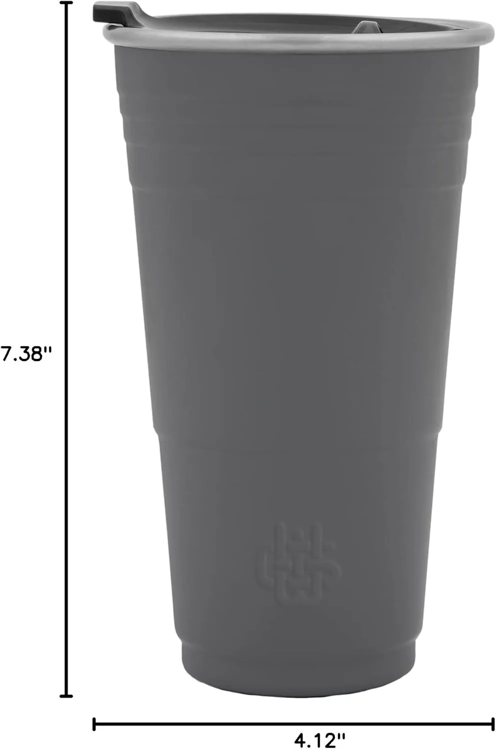 Wyld Gear Wyld Cup - Stainless Steel, Vacuum Insulated Tumbler Party Cup with Lid - 24oz Gray