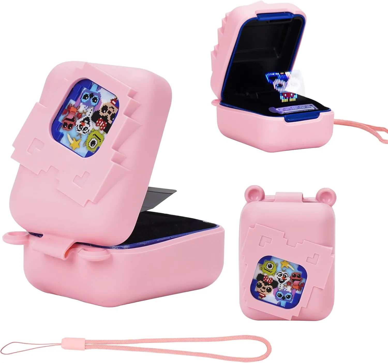 YouKnow Silicone Case for Bitzee Disney Interactive Toy Digital Pet and Case, Protective Skin Sleeve for Bitzee Virtual Electronic Pets Accessories (Case Only) (Pink)